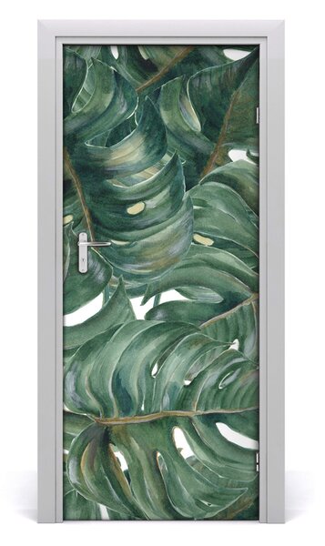 Samolepiace fototapety na dvere Monstera 85x205 cm
