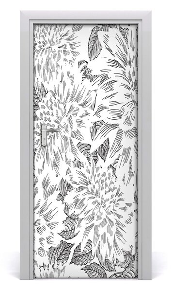 Samolepiace fototapety na dvere pivonka 85x205 cm