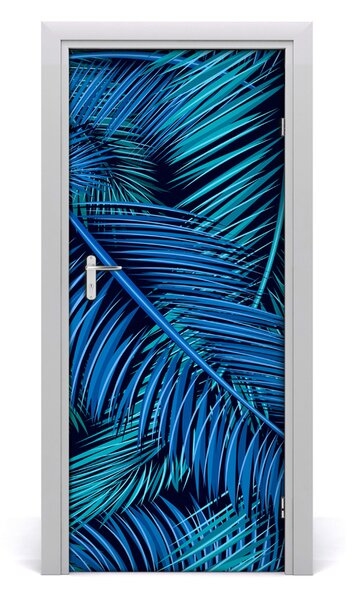 Samolepiace fototapety na dvere listy palmy 85x205 cm