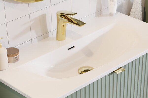 Comad Závesná skrinka Nova Sky so zápustným umývadlom Nova 80 cm dub coast evoke