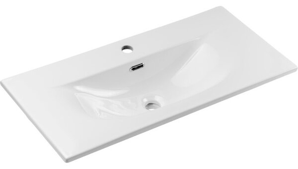 Comad Závesná skrinka Nova Cashmere Sky3 so zápustným umývadlom 80 cm biela/kašmírová