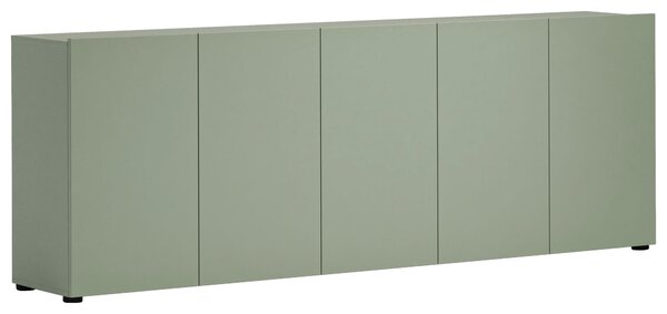 ŠIROKÁ KOMODA, zelená, 225/79/38 cm home24 - Online Only drobný nábytok, Online Only