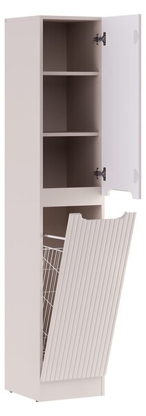 Comad Vysoká závesná kúpeľňová skrinka Nova Cashmere 80-35-1D1DK kašmírová
