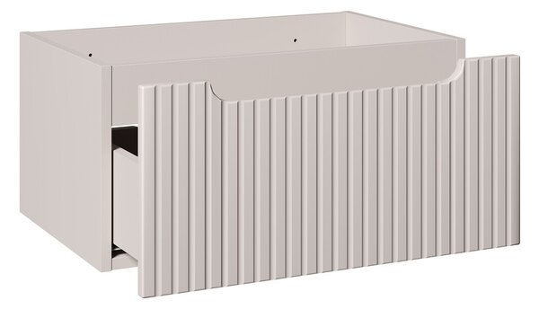 Comad Závesná skrinka pod umývadlo Nova Cashmere s doskou 120 cm kašmírová/dub casella