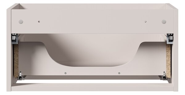 Comad Závesná skrinka pod umývadlo Nova Cashmere s doskou 120 cm kašmírová/dub casella