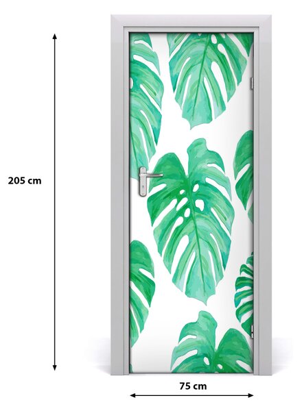 Samolepiace fototapety na dvere Monstera 75x205 cm