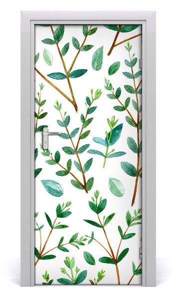 Samolepiace fototapety na dvere eukaliptus 85x205 cm