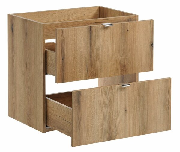 Comad Závesná umývadlová skrinka Nova Oak s doskou 50 cm dub evoke