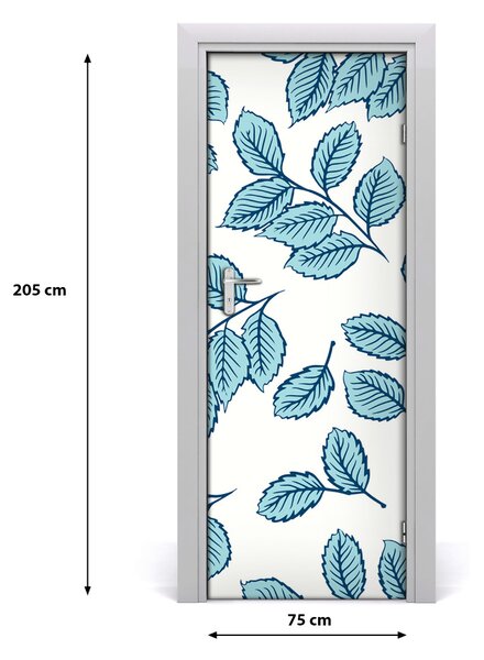 Samolepiace fototapety na dvere listy 75x205 cm