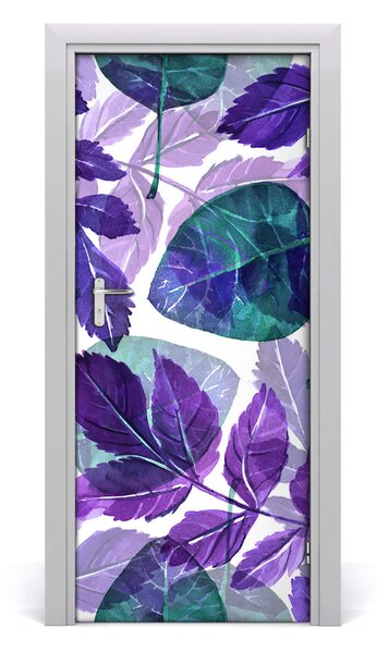 Samolepiace fototapety na dvere lístia 85x205 cm