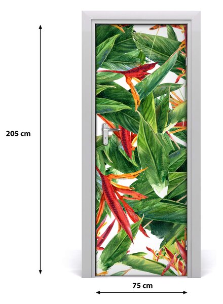 Samolepiace fototapety na dvere Strelitzia reginae 75x205 cm