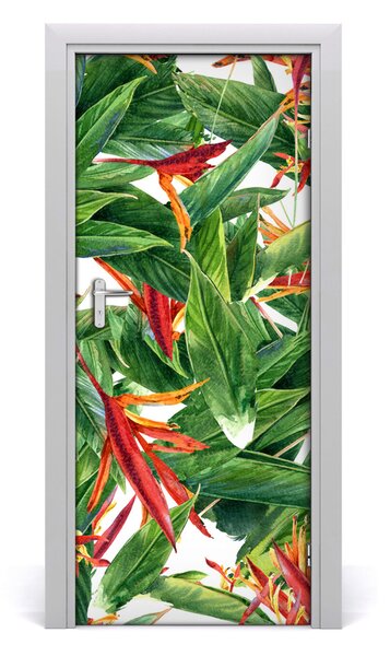 Samolepiace fototapety na dvere Strelitzia reginae 85x205 cm