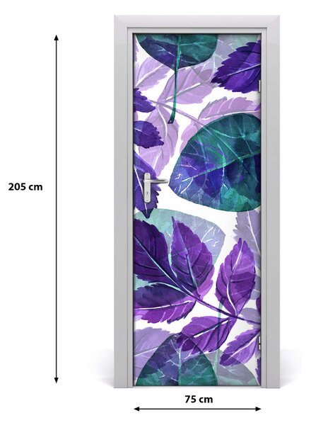 Samolepiace fototapety na dvere lístia 75x205 cm