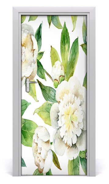 Samolepiace fototapety na dvere pivonky 85x205 cm