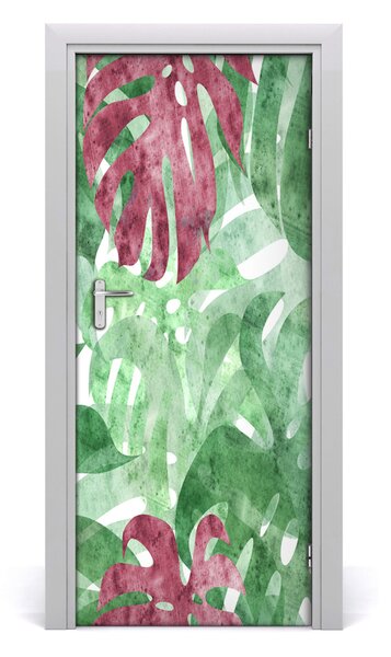 Samolepiace fototapety na dvere Monstera 85x205 cm