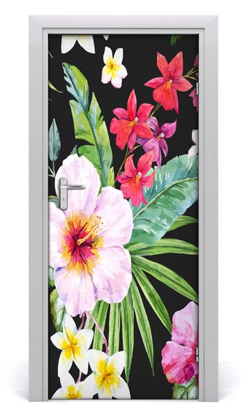 Samolepiace fototapety na dvere havajský vzor 85x205 cm