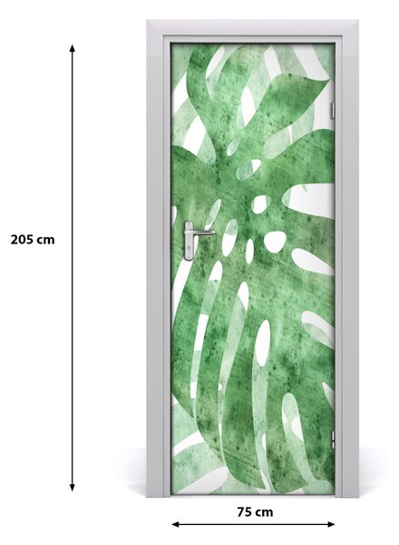 Samolepiace fototapety na dvere Monstera 75x205 cm