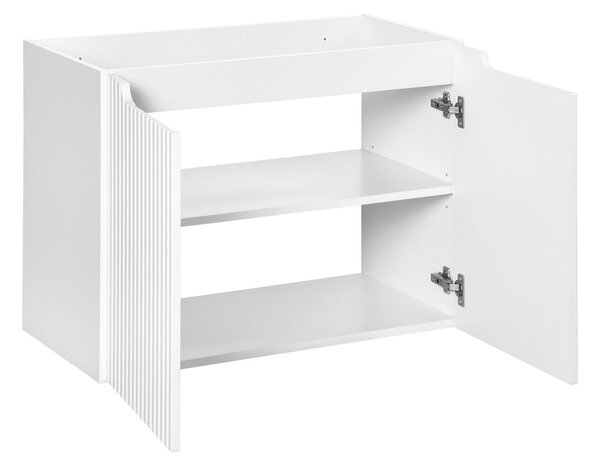 Comad Závesná skrinka pod umývadlo Nova White II s doskou 80 cm biela/dub coast evoke