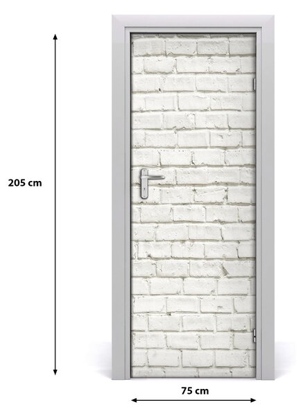 Fototapeta na dvere tehlová stena 75x205 cm