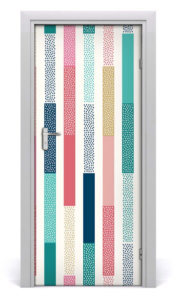 Fototapeta na dvere farebné pásy 85x205 cm