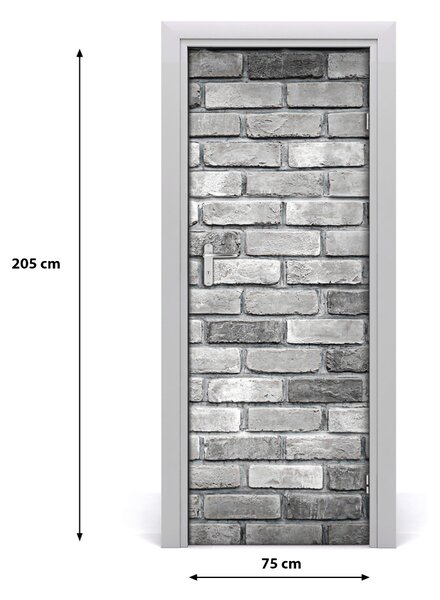 Fototapeta na dvere tehlová stena 75x205 cm