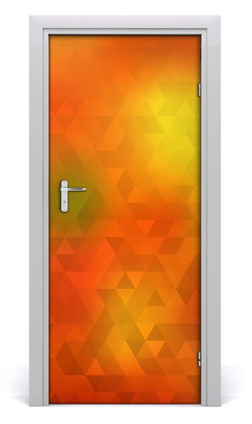 Fototapeta na dvere abstrakcie trojuholníky 85x205 cm