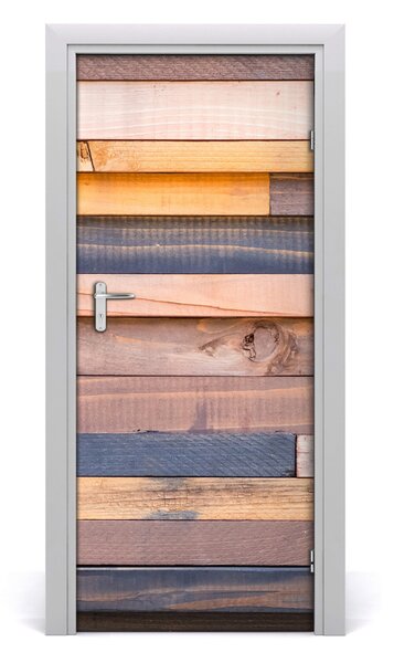 Fototapeta na dvere drevená stena 85x205 cm