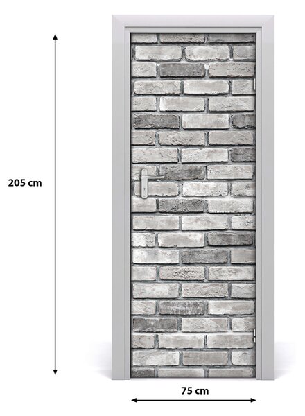 Fototapeta na dvere tehlová stena 75x205 cm