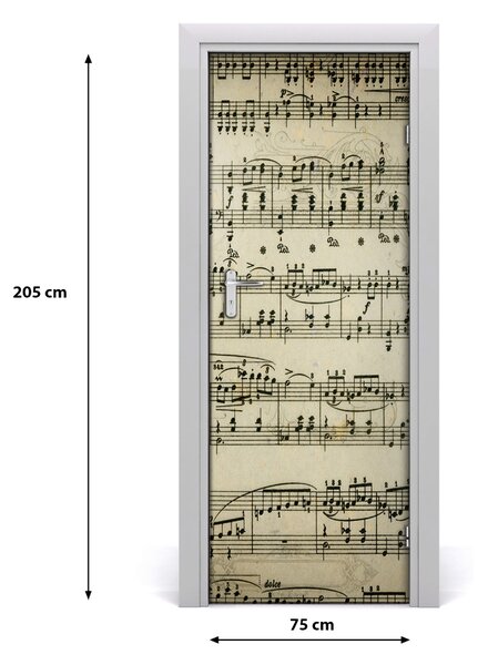 Fototapeta na dvere nuté na osnove 75x205 cm
