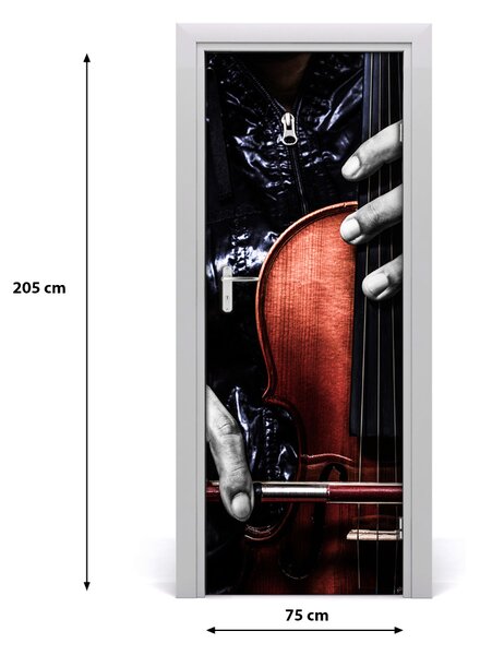 Fototapeta na dvere hudba husle 75x205 cm