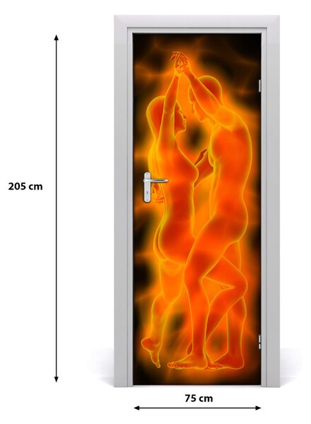 Fototapeta na dvere tancujúci pár 75x205 cm