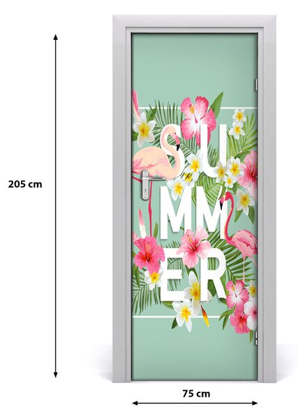 Fototapeta na dvere prázdniny a Fleminga 75x205 cm