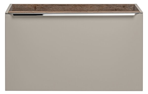 Comad Závesná skrinka Santa Fe s doskou a umývadlom 80 cm taupe/dub santa fe vintage