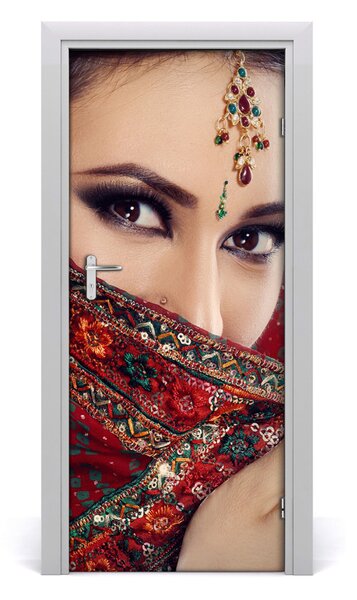 Fototapeta na dvere indická žena 85x205 cm