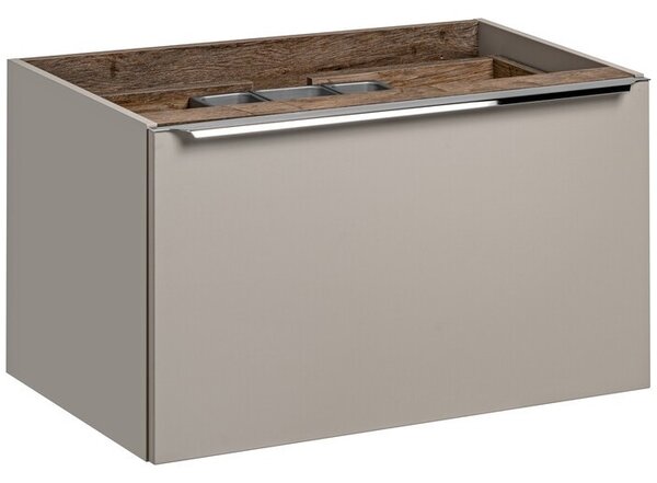 Comad Závesná skrinka SantaFe Smile s doskou a umývadlami 160 cm taupe/dub santa fe vintage