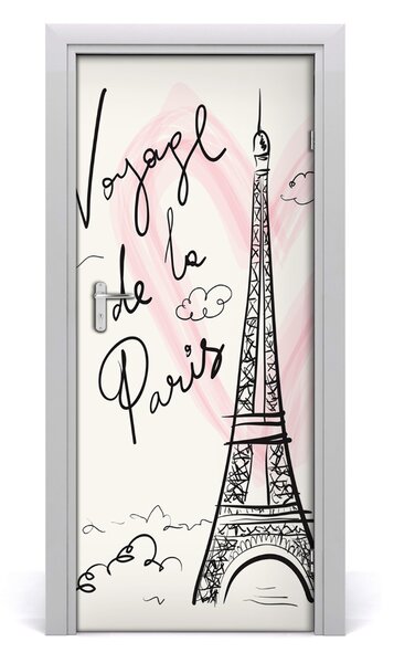 Fototapeta na dvere Eiffelova veža Paríž 85x205 cm