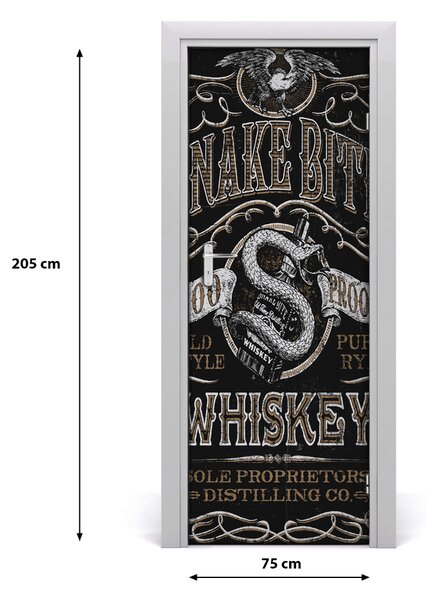 Fototapeta na dvere whiskey 75x205 cm