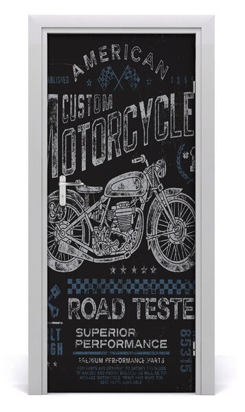 Fototapeta na dvere moto 85x205 cm