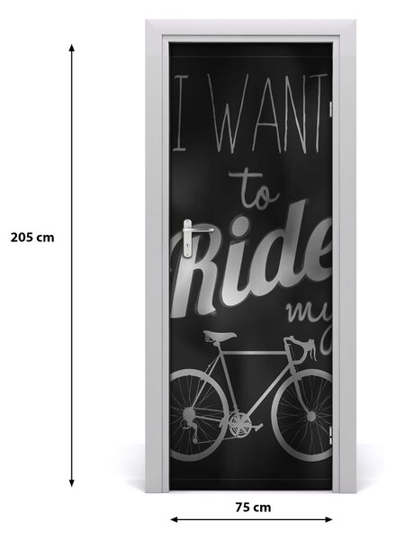 Fototapeta na dvere Want to ride 75x205 cm