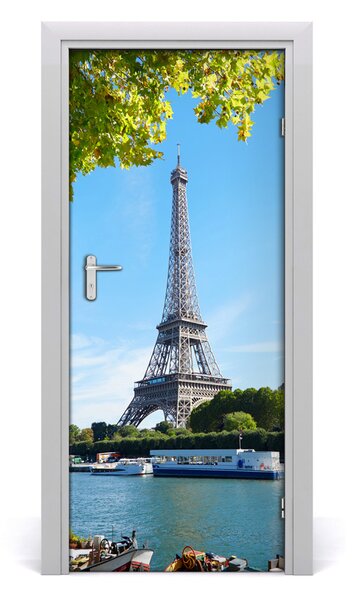 Fototapeta samolepiace na dvere Eiffelova veža 85x205 cm