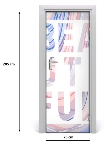 Fototapeta samolepiace na dvere pekný 75x205 cm