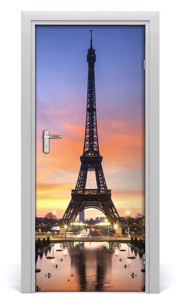 Fototapeta samolepiace na dvere Eiffelova veža 85x205 cm