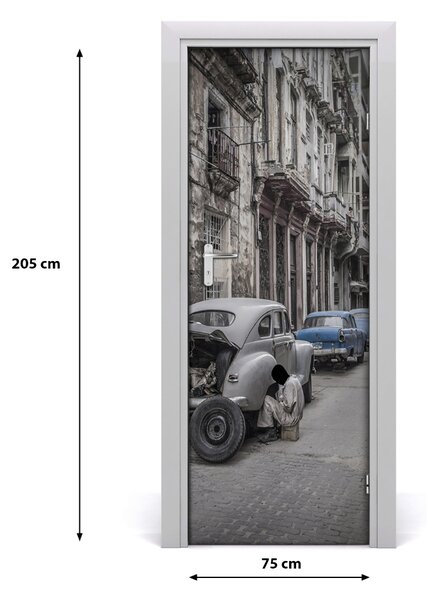 Fototapeta samolepiace na dvere hawana 75x205 cm
