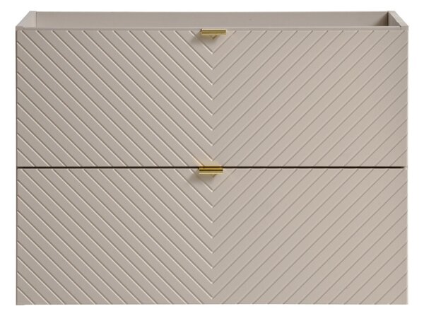 Comad Závesná skrinka Viva Cashmere Domi I s doskou a umývadlom 60 cm kašmírová