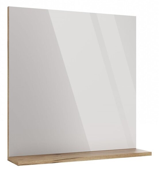 TP Living Kúpeľňové zrkadlo s poličkou Voke 60 cm dub evoke