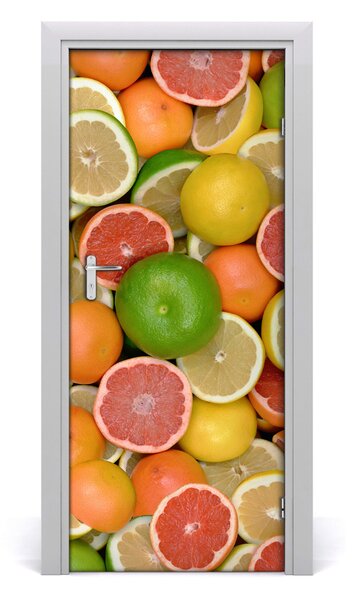 Fototapeta na dvere samolepiace citrusové ovocie 85x205 cm