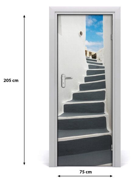 Fototapeta samolepiace na dvere Santorini Grécko 75x205 cm