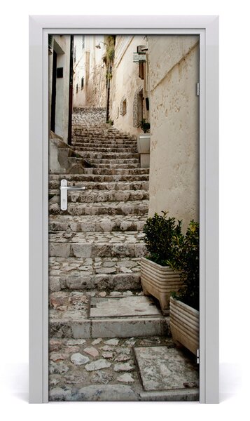 Fototapeta samolepiace na dvere pekná ulička 85x205 cm