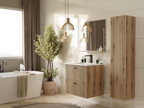 TP Living Závesná skrinka pod umývadlo TIGO 2S 60 cm dub evoke