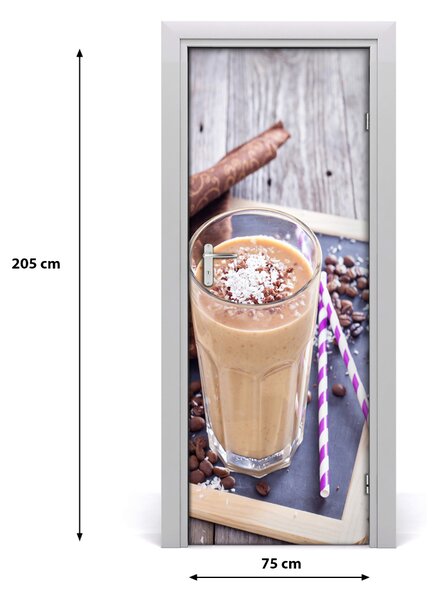 Fototapeta dvere samolepiace čokoládový koktail 75x205 cm